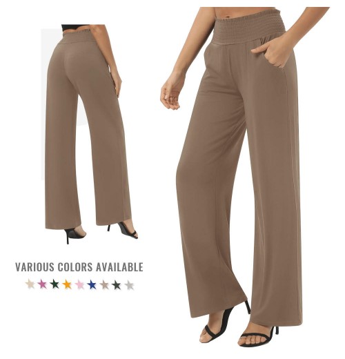 Women's Casual Sweatpants Fabric Smooth Breathable Moisture Wicking High Waist Lengthened Elastic Straight Wide Leg Pants Women's Casual Sweatpants Fabric Smooth Breathable Moisture Wicking High Waist Lengthened Elastic Straight Wide Leg Pants